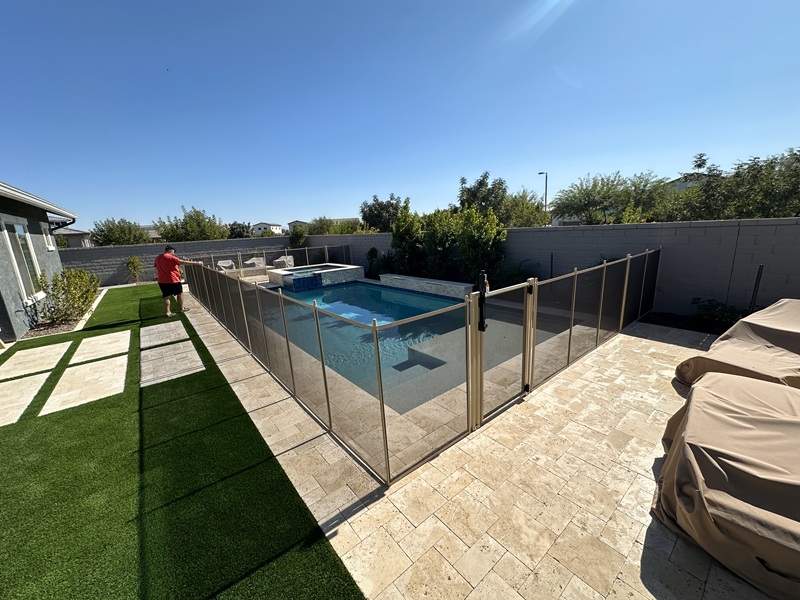 Secure Swim Pool Fence of Arizona project